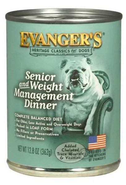 12/12.5oz Evanger's Complete Classic Senior & Weight Management Dinner For Dogs - Health/First Aid